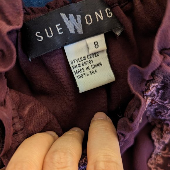 EUC SUE WONG Milkmaid Embroidery Dress - Picture 4 of 4